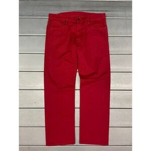 Levis‎ 569 Straight Leg Jeans Mens 34x32 (Actual 36x32) Red Denim